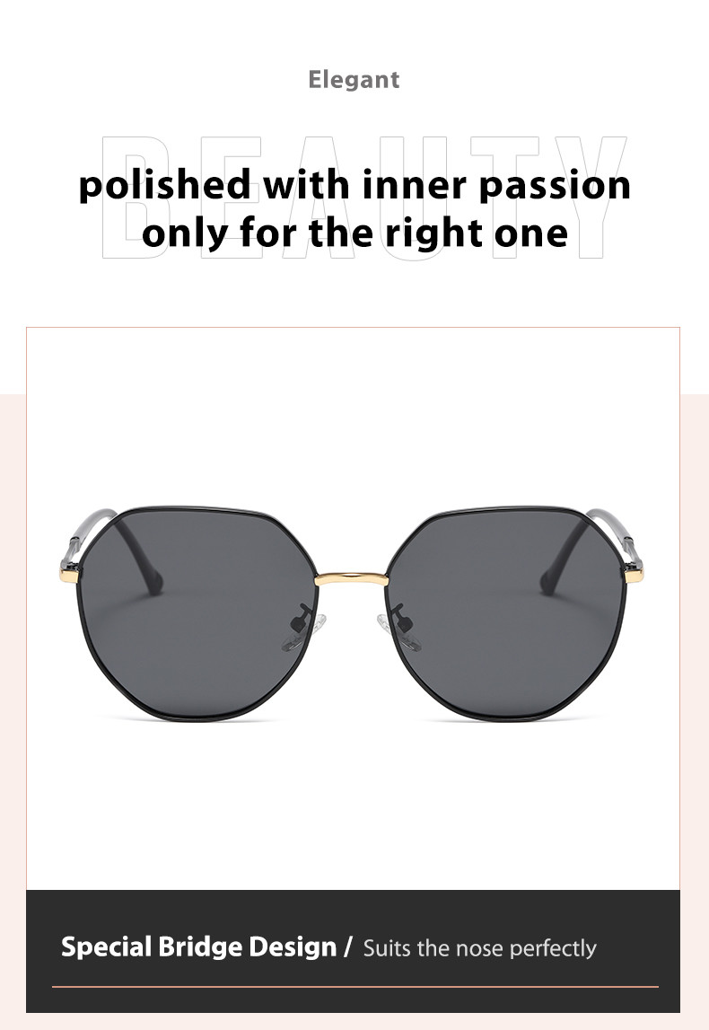 Protect Eyes Round Metal Sunglasses CE , Anti UV Polarized Sunglasses