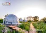 Galvanized Steel Frame 3m Geodesic Dome House Tent For Garden