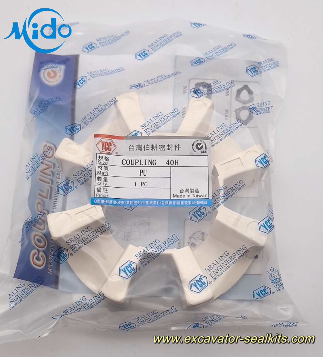 Original Taiwan YCC 40H Remarkable performance Centaflex Rubber Coupling Suitable For Excavator