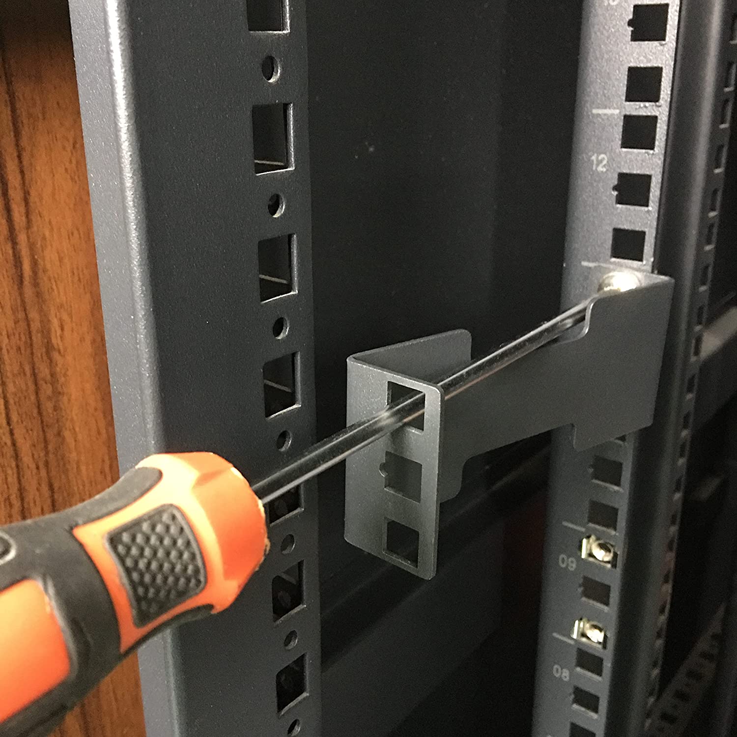 Server Rack Depth Extender-4 inches about 10.2 cm deep-Embedded Rack Mounting Adapter Kit
