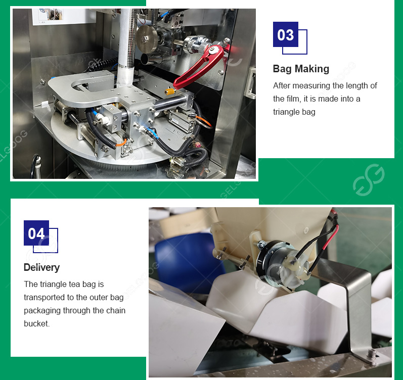 Triangle tea bag packing machine factory