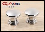 25mm Pearl Silver Plastic Cabinet Knobs Round ISO Certificated For Furniture