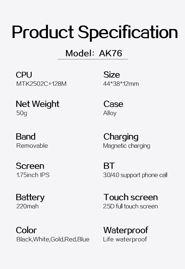 320X385 1.75inch Kids Waterproof Smartwatch Call 7 Games Androids IOS Couple Bracelet