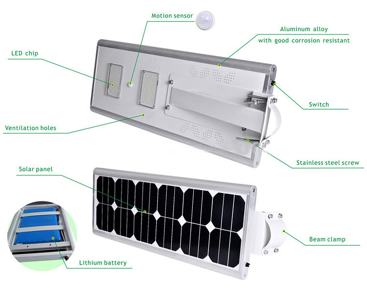 30W All-in-one solar LED Street Light