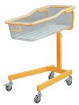 Clear Acrylic Pediatric Hospital Beds Baby Crib With four nolisless Castors
