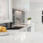 High Glossy Italian Furniture Solid Wood Luxury Customized Veneer Color Kitchen