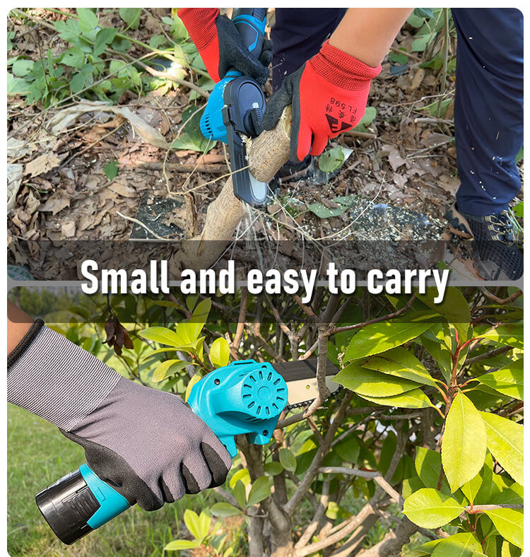 Electric 4 Inch One-Hand Woodworking Lithium Battery Pruning Chainsaw Cordless Power Tool