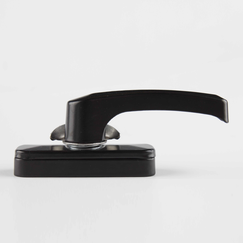 Aluminum Alloy Material Sliding Window Handle with Modern Black Color Crescent Design