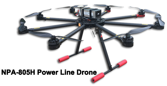 8 Wings Gps And Camera Drone Power Lines Empty Weight 4kg