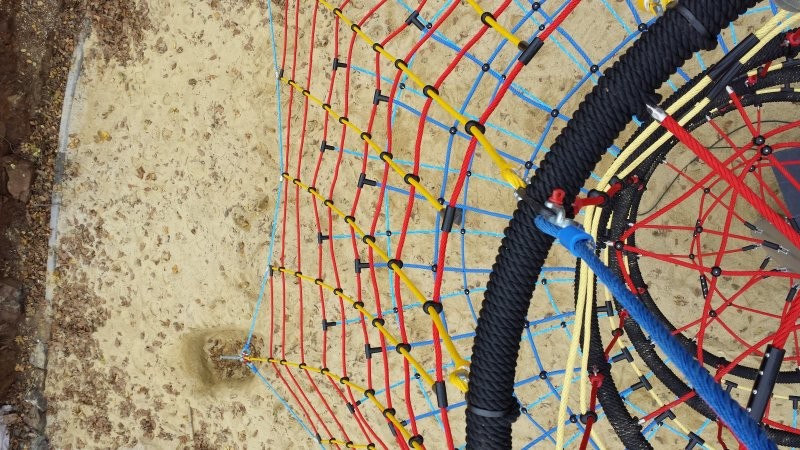 Playground T Connector Red PA6 For 16mm Playground Combination Rope