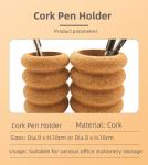 Creative Cork Desk Holder Pot Stand Tidy Organizer Office Stationery