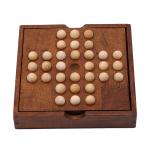 Solitaire 3.1cm Wooden Chess Pieces Board Set Diamond