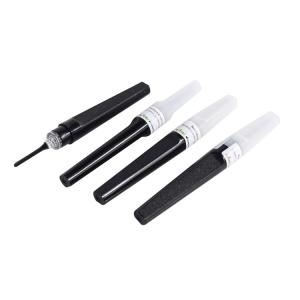 Quality Disposable Black Flashback Blood Collection Needle 23G Guage Easier Penetration wholesale