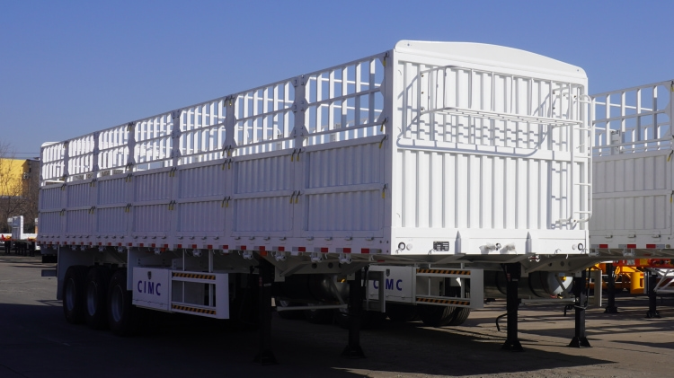 CIMC 3 Axle Fence Trailer for Sale in Zimbabwe | CIMC China Stake Trailer | Fence Semi Trailer