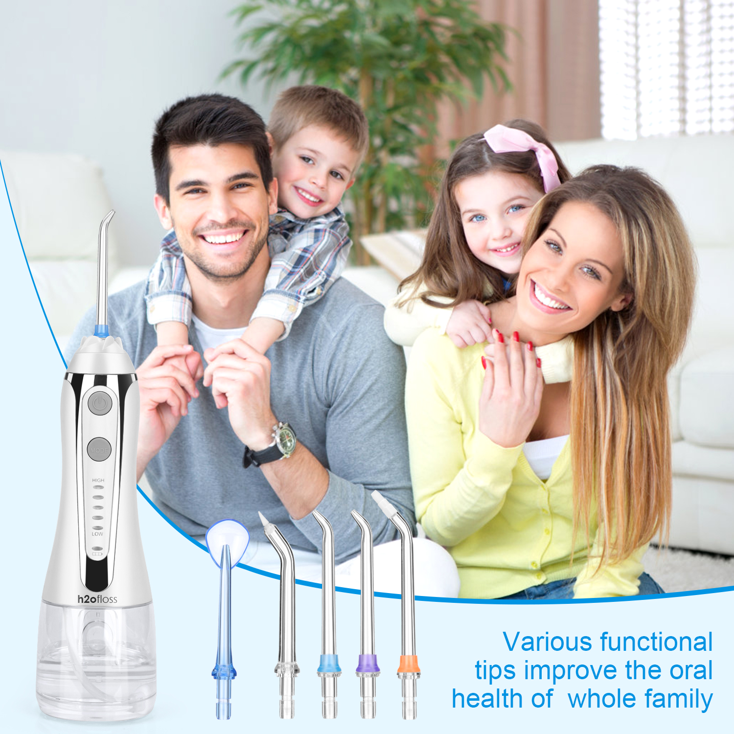 Wholesale Cheap Oral Irrigator IPX7 Waterproof OEM/ODM Electric Teeth Cleaning Device Home Travel Dental Floss Water Flosser