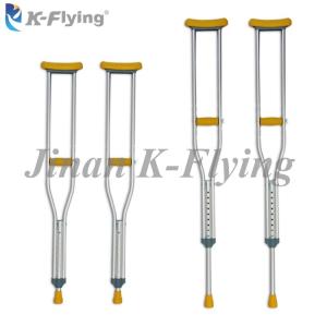 Quality Aluminum Portable Medical Rehabilitation Equipment Disabled Adult Crutch 100kg wholesale