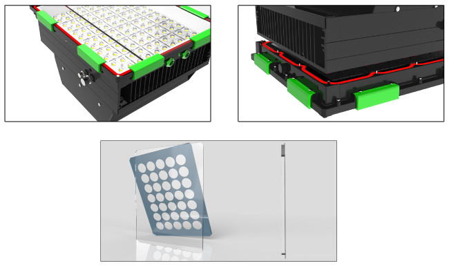 High Lumen SMD Waterproof LED Football Stadium Lights Meanwell / Inventronics Driver