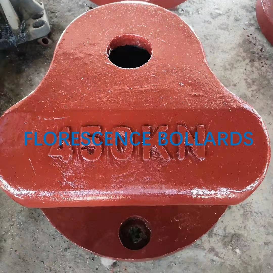 Single Bitt Marine Mooring Bollard T Head Type For Jetty Marine