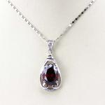 925 Silver Jewelry 9mmx11mm Amethyat Cubic Zircon Pendant(PSJ0406)