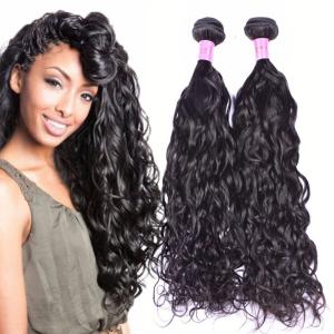 Quality Water Wavy Real Peruvian Human Hair Bundles , Peruvian Loose Wave Hair wholesale