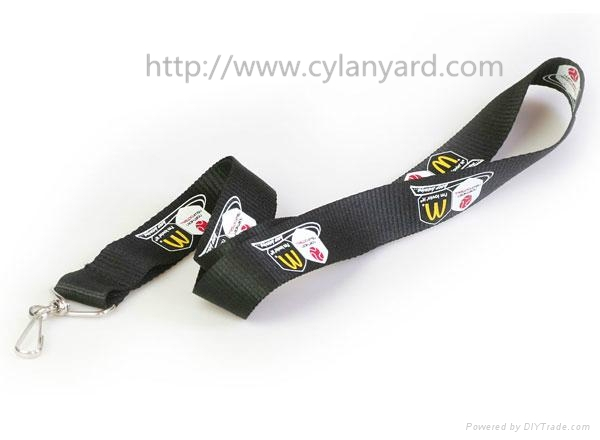 printed logo polyester lanyards