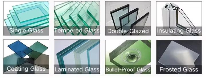 Customized Modern Home Hotel Villa Interior Living Room Patio Sun Proof Aluminum Glass Sliding Door