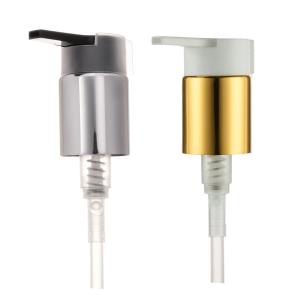 Quality Gold Aluminum Plastic Lotion Pump Treatment Cream Pump Foundation Pump wholesale