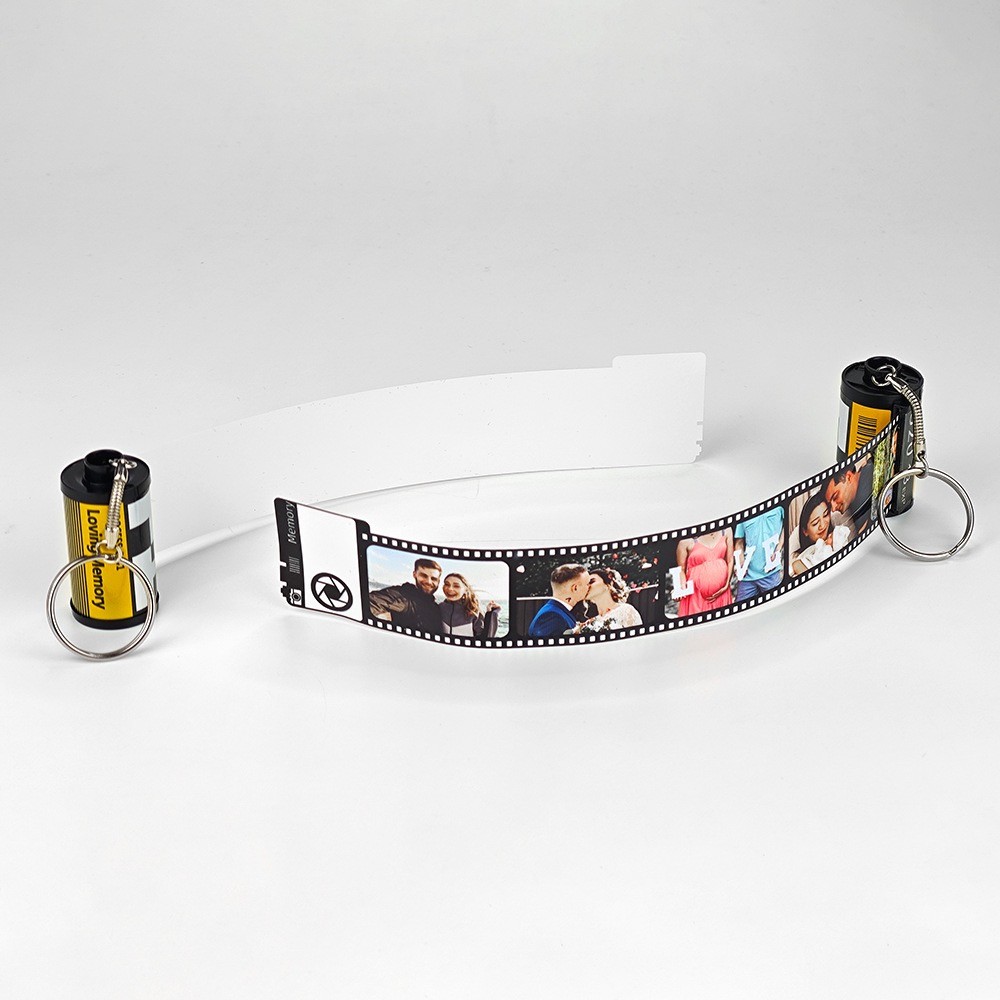 DIY Sublimation Memory Film Photo Album Roll Keychain Creative Valentine'S Day Birthday Gift