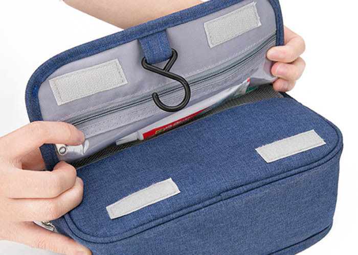 Mens Hanging Toiletry Bag , Hanging Travel Organizer For Washing Stuffs