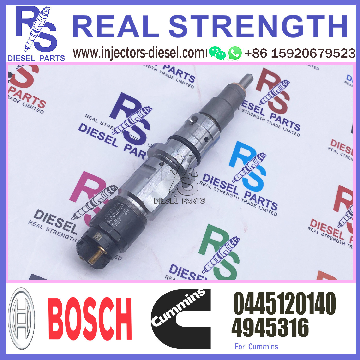 High Quality New Diesel Fuel Injector 4945316 0445120140 For VW Constellation/Volksbus