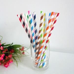 Quality 2016 hot sale colorful drinking paper straws Supplier wholesale