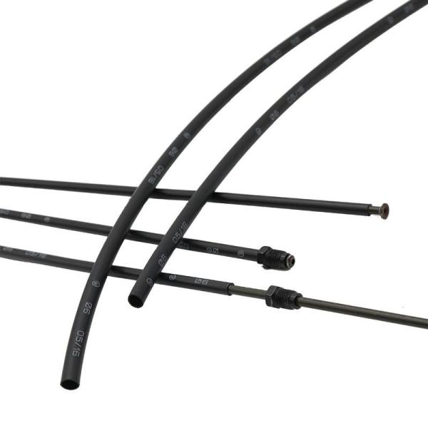 6mm 2X Black Dual Wall Adhesive Heat Shrink Tubing For Automotive Oil Pipe