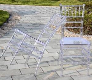 Quality Transparent PC Clear China Resin Chiavari Chair for Wedding,Party Event wholesale