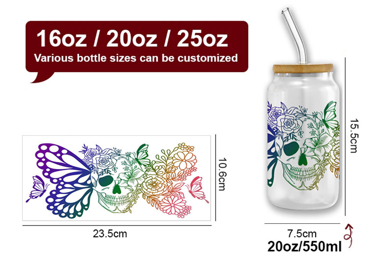 Wholesale Uv Dtf Cup Wrap Transfers Valentine'S Day High Quality Custom Uv Dtf Transfer Couple Design Cup Wrap