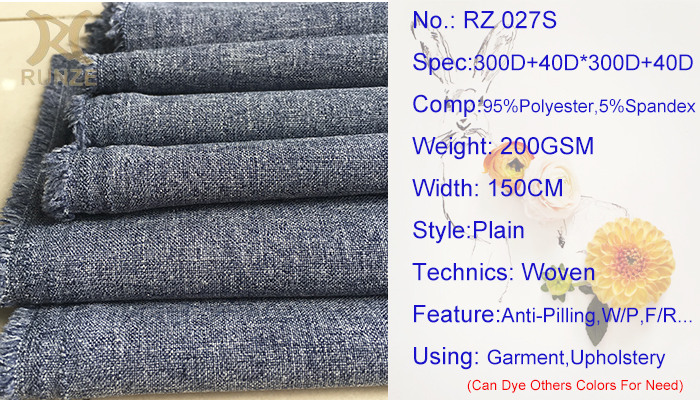 High Density Linen Cationic Polyester Fabric for Sofa Home Textile 300D 40D*300D 40D