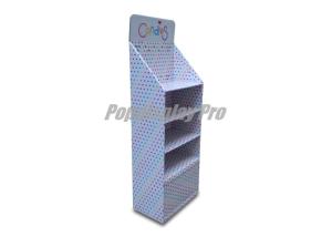 Quality Floor Standing Point Of Sale Cardboard Displays 3 Flat Shelves For Candies wholesale