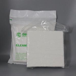 Quality Extremely Soft Polyester Cleanroom Paper Mechanical Strength White Microfiber Cleaning Wipes wholesale