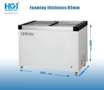 268 Liter 110V Deep Chest Freezer Red 9.5 CUFT Stainless Steel Deep Freezer