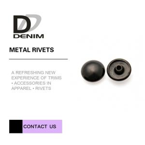 Quality Embossed Logo Small Size Brass Rivets Gunmetal Rivets 8mm - 15mm Shape Design wholesale