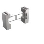 SUS304 Stainless Steel Waist-Height Swing Barrier Turnstile Office Building