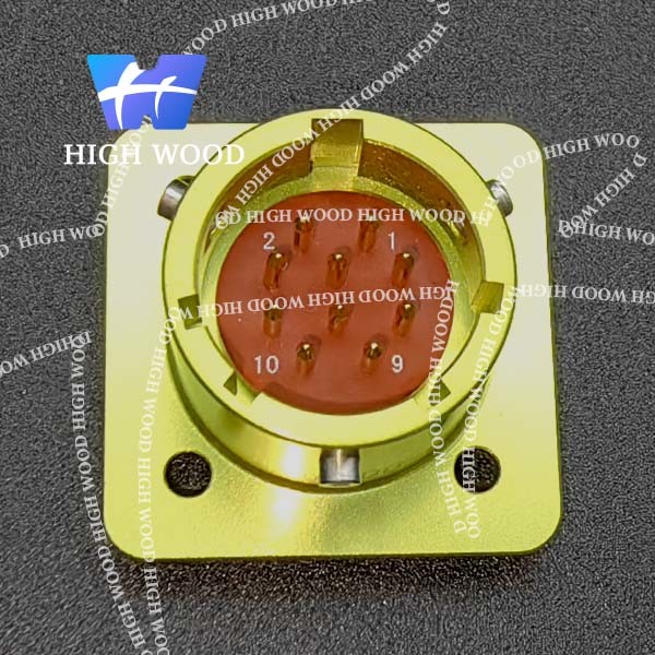 OHS Series Russian Standard Connector Q152-GJ13N-B-A23 With 10 Contacts Gild