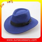 Vintage hot sale mid brim hats wholesale for ladies,100% Australia wool felt