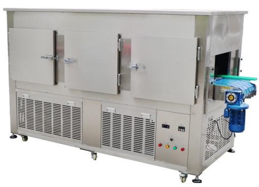 Full Automatic Cosmetic Cream Filling Machine Five Lane Circulating Freezing