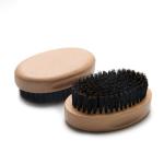 Private Label Men'S Beard Comb And Brush Set 100% Boar Bristle Beard Brush Gift