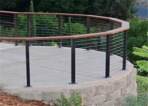 Quality Secure Cable Series Interior Stainless Steel Stair Railings , SS Wire Balustrade wholesale