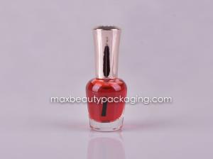 Quality 15ml glass nail polish bottle shiny metallic gold nail polish cap plastic cosmetic nail polish packaging wholesale