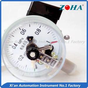 Quality Bottom Electric Water Pressure Gauge / 30VA Electric Contact Manometer wholesale