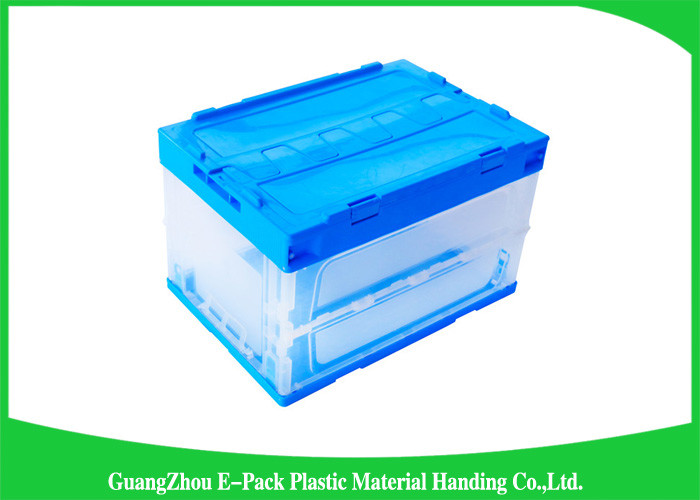 Virgin PP Collapsible Plastic Storage Boxes With Lids , Foldable Plastic Container Waterproof