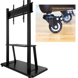 Quality 32 40 43 50 55 58 65 75 85 86 98 100 110 Inch Interactive Flat Panel Smart White Board TV Mobile Stand With Wheels wholesale
