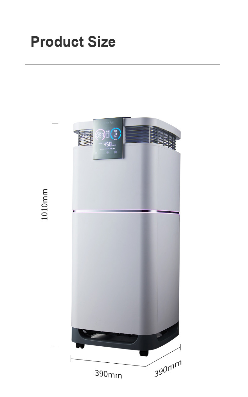 H13 80dB 145W Smart Air Purifier For Allergies Big Room Design